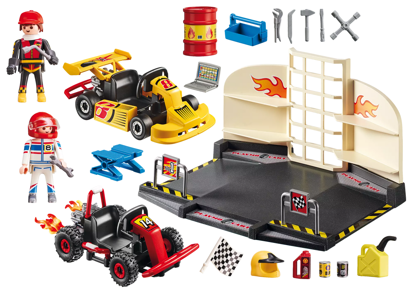 Playmobil 6869 City Action Gokart-Werkstatt - plegobil