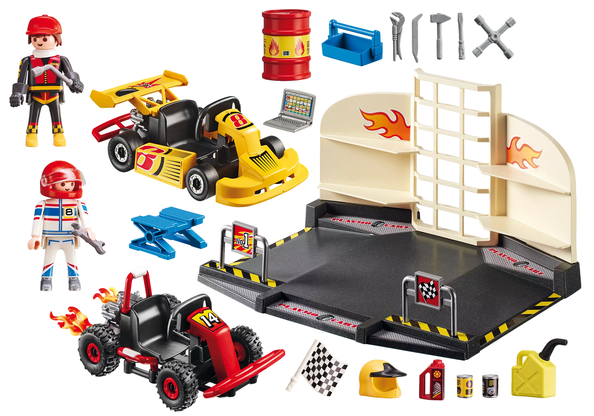 Playmobil 6869 City Action Gokart-Werkstatt - plegobil