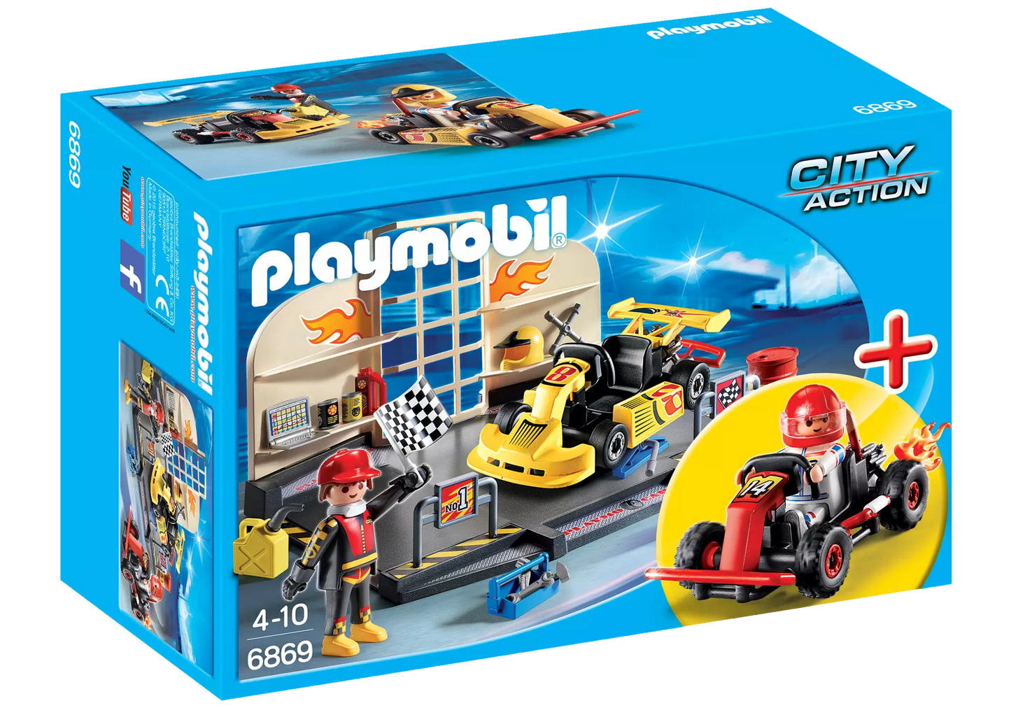 Playmobil 6869 City Action Gokart-Werkstatt - plegobil