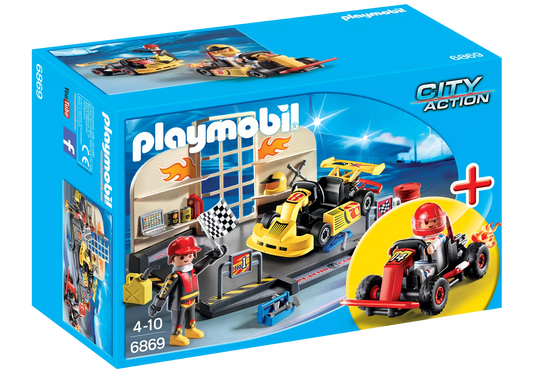 Playmobil 6869 City Action Gokart-Werkstatt - plegobil