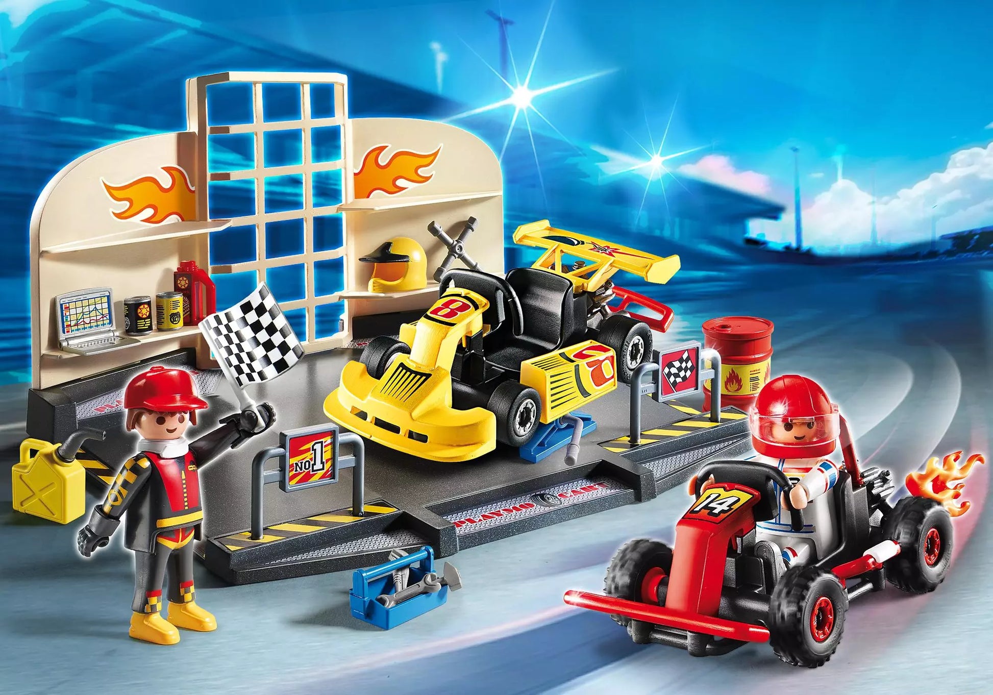 Playmobil 6869 City Action Gokart-Werkstatt - plegobil