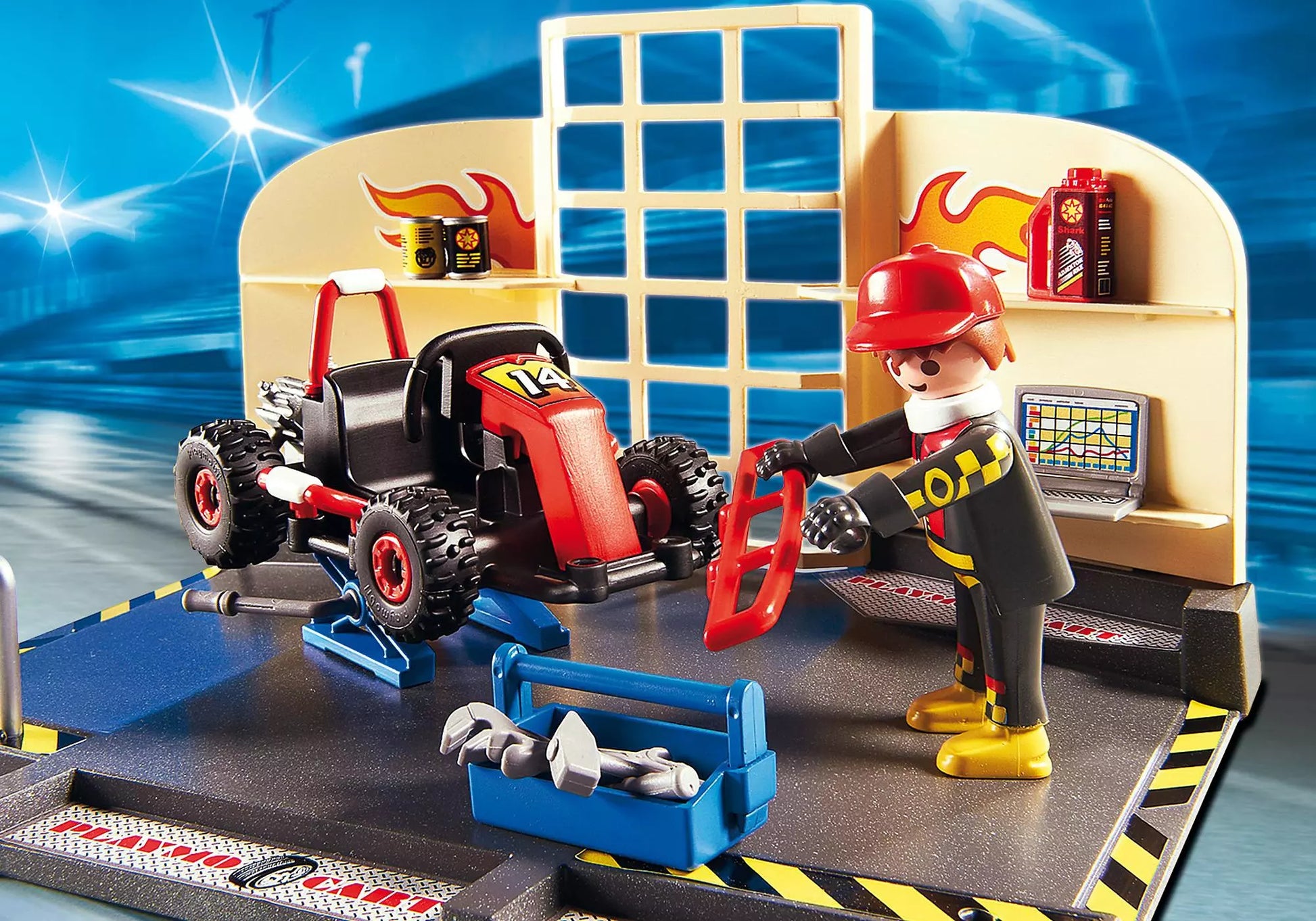 Playmobil 6869 City Action Gokart-Werkstatt - plegobil