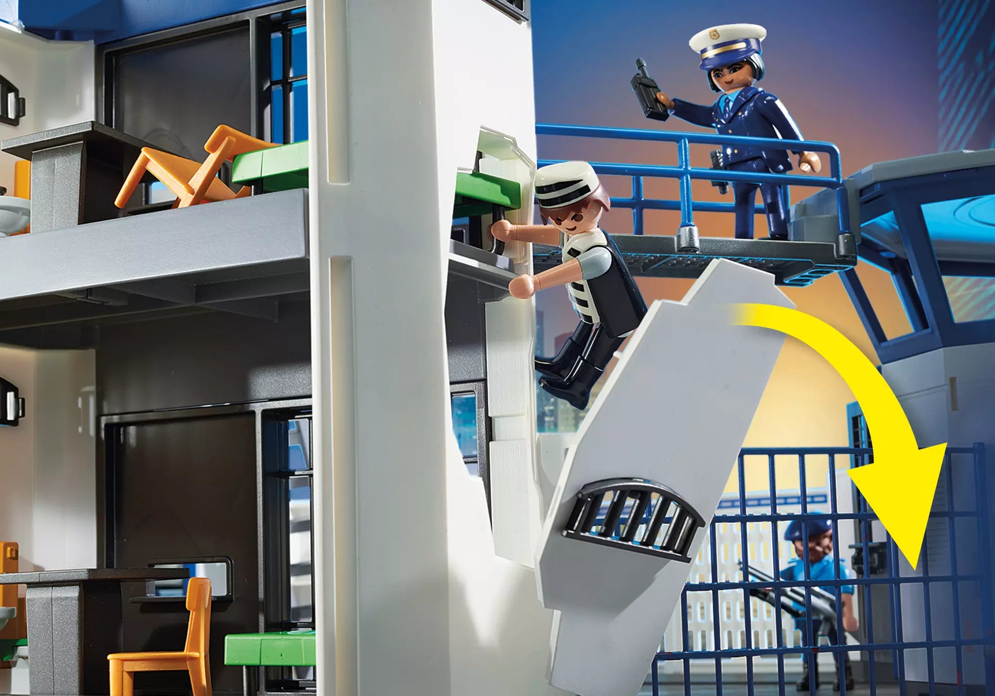 Playmobil 6872 City Action Polizei-Kommandozentrale mit Gefängnis - plegobil