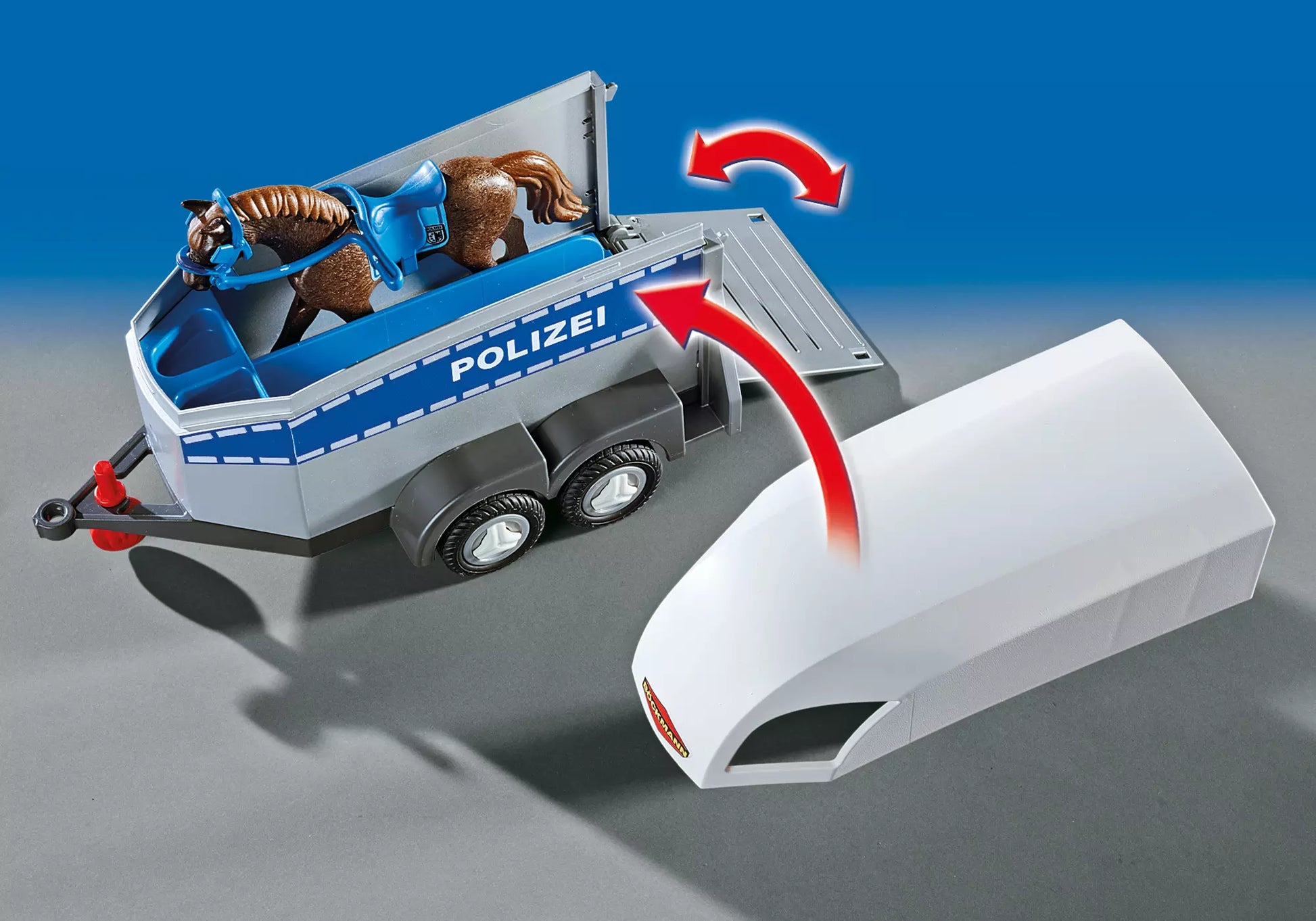 Playmobil 6875 City Action Berittene Polizei mit Anhänger - plegobil