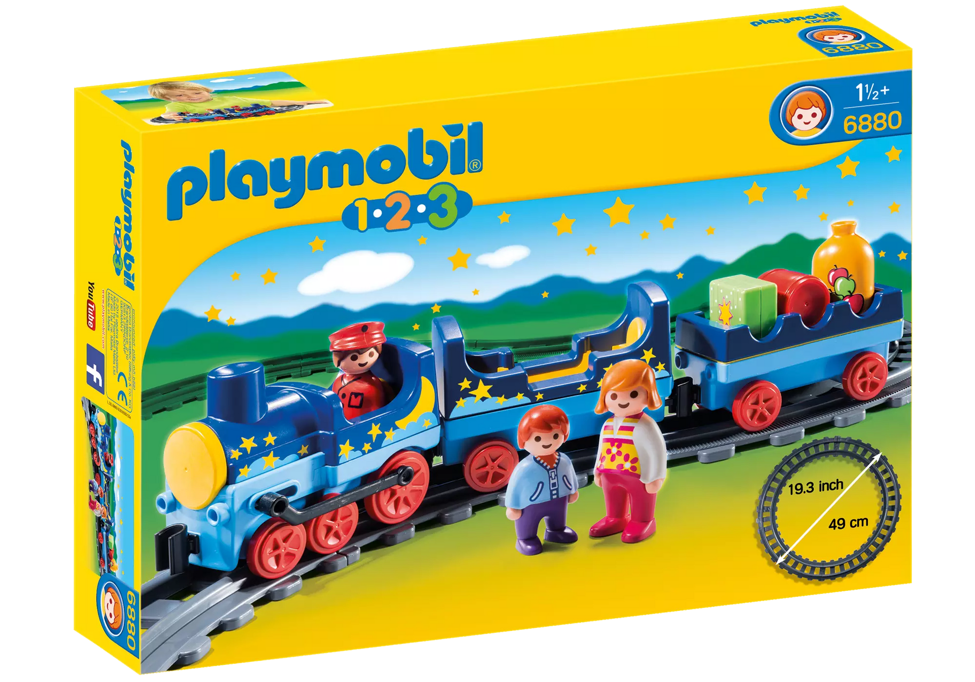 Playmobil 6880 1-2-3 Sternchenbahn mit Schienenkreis - plegobil
