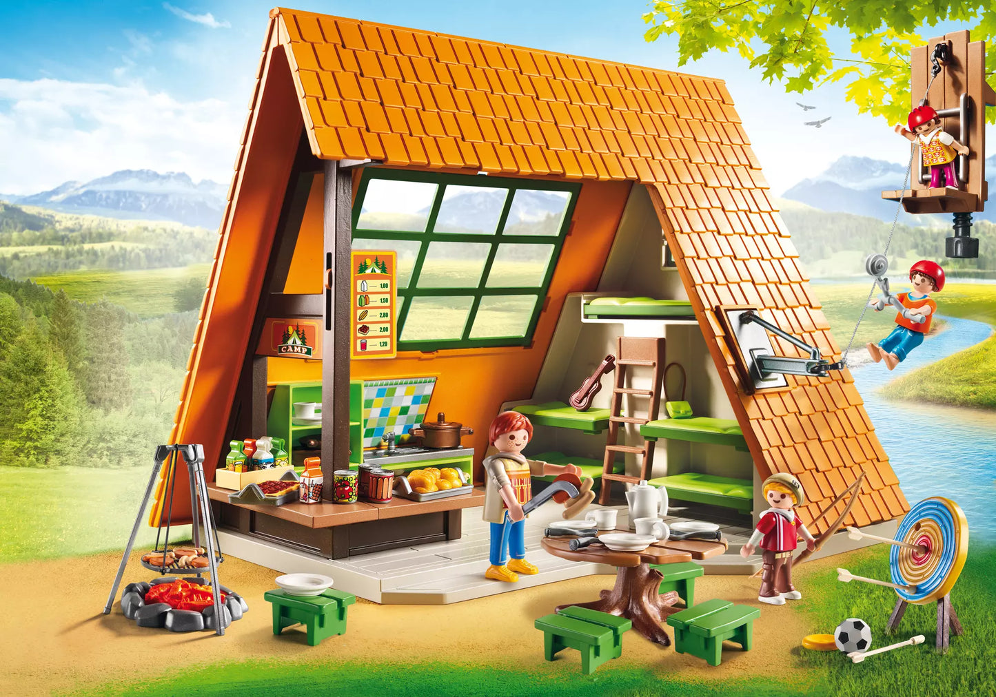 Playmobil 6887 Family Fun Großes Feriencamp - plegobil