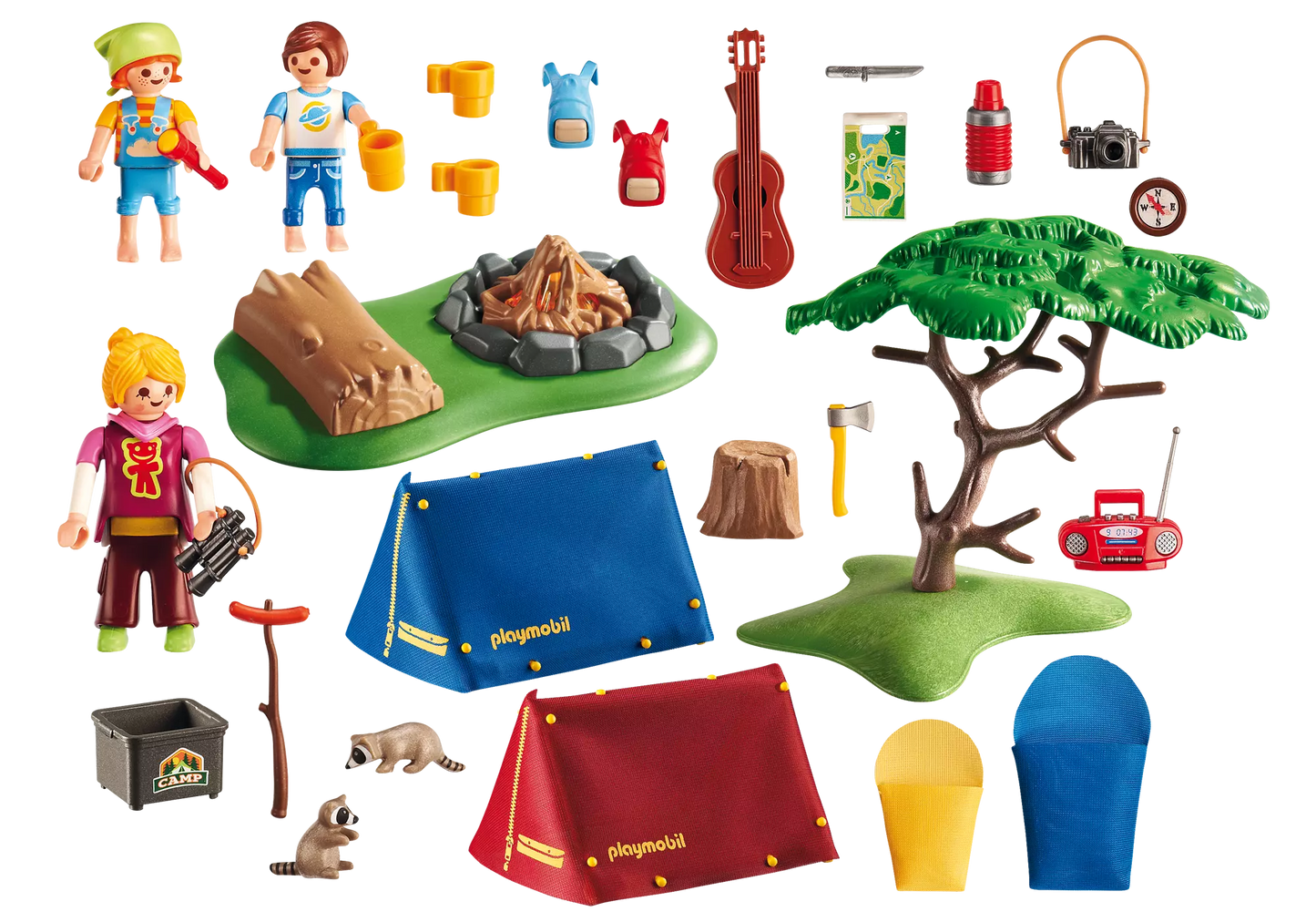 Playmobil 6888 Summer Fun Zeltlager mit LED-Lagerfeuer - plegobil