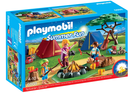Playmobil 6888 Summer Fun Zeltlager mit LED-Lagerfeuer - plegobil