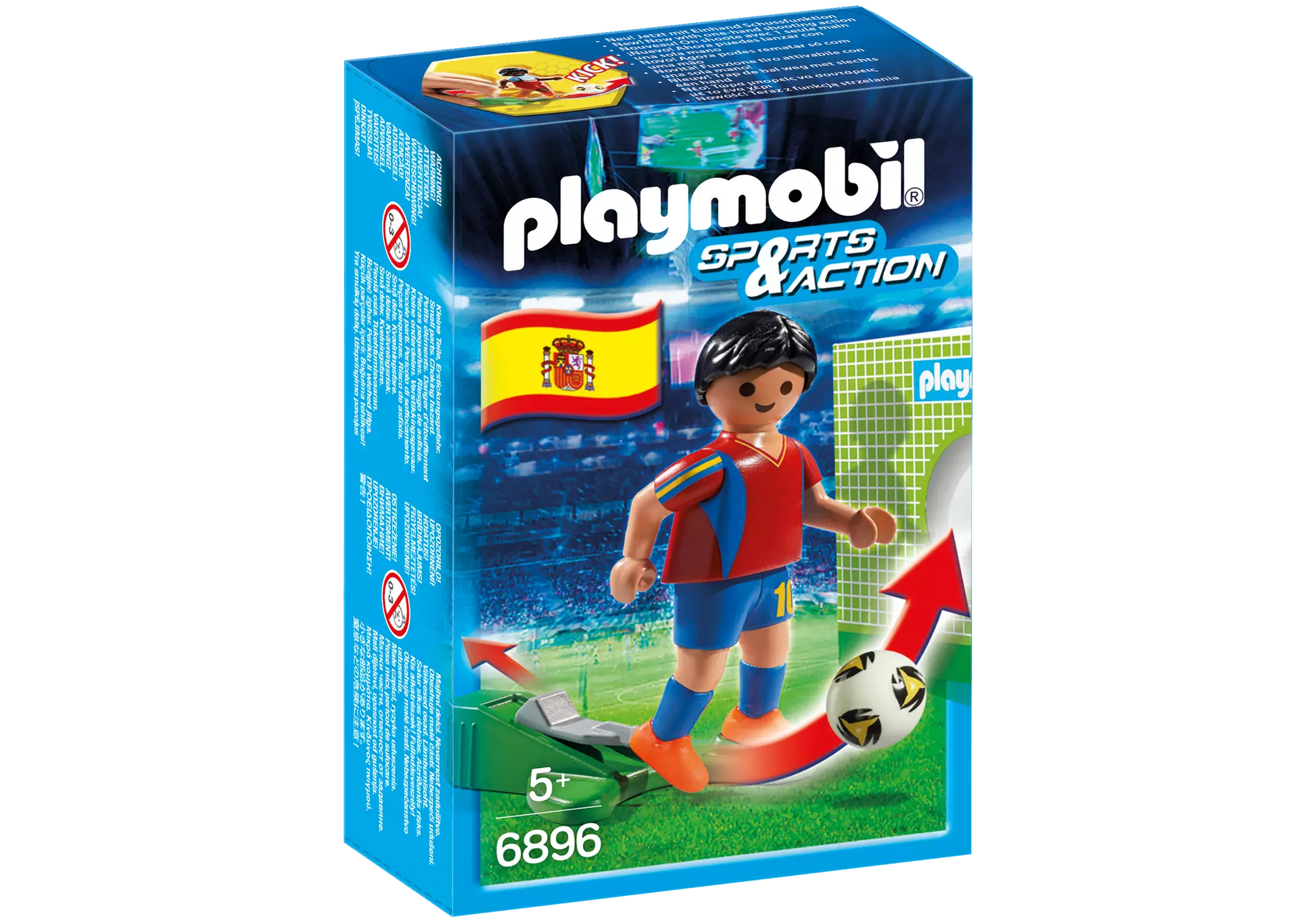 Playmobil 6896 Sports & Action Fußballspieler Spanien - plegobil