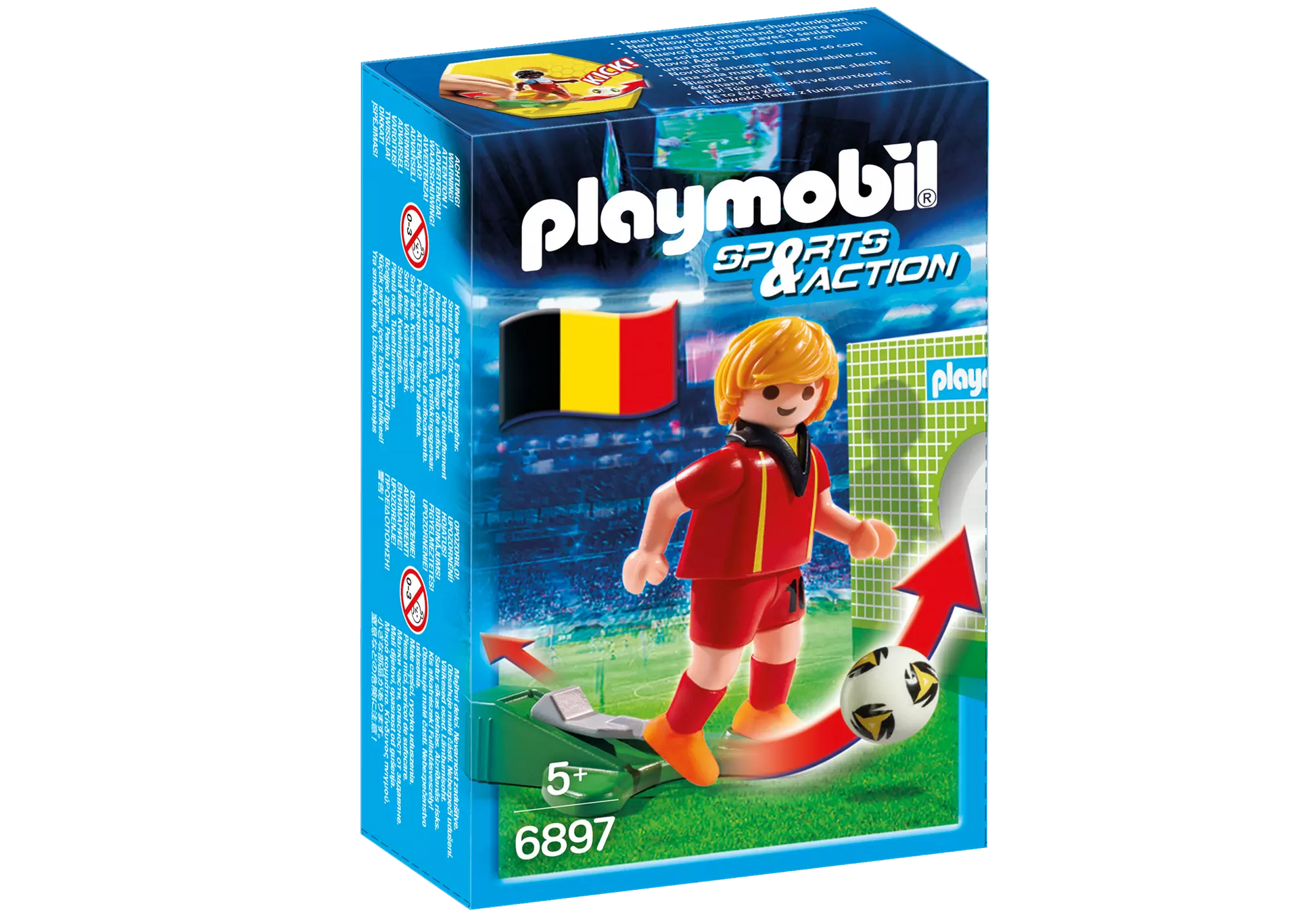 Playmobil 6897 Sports & Action Fußballspieler Belgien - plegobil