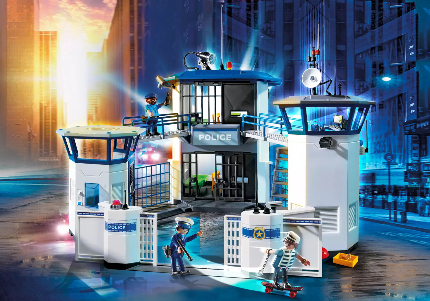 Playmobil 6919 City Action Polizei-Kommandozentrale mit Gefängnis - plegobil