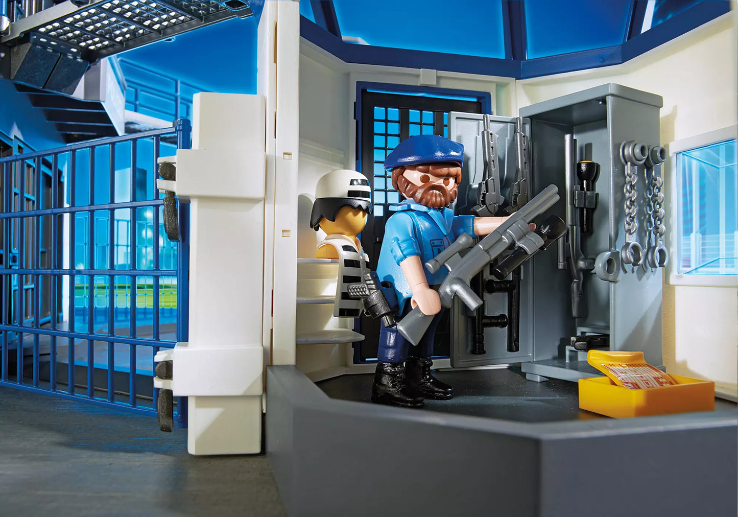 Playmobil 6919 City Action Polizei-Kommandozentrale mit Gefängnis - plegobil