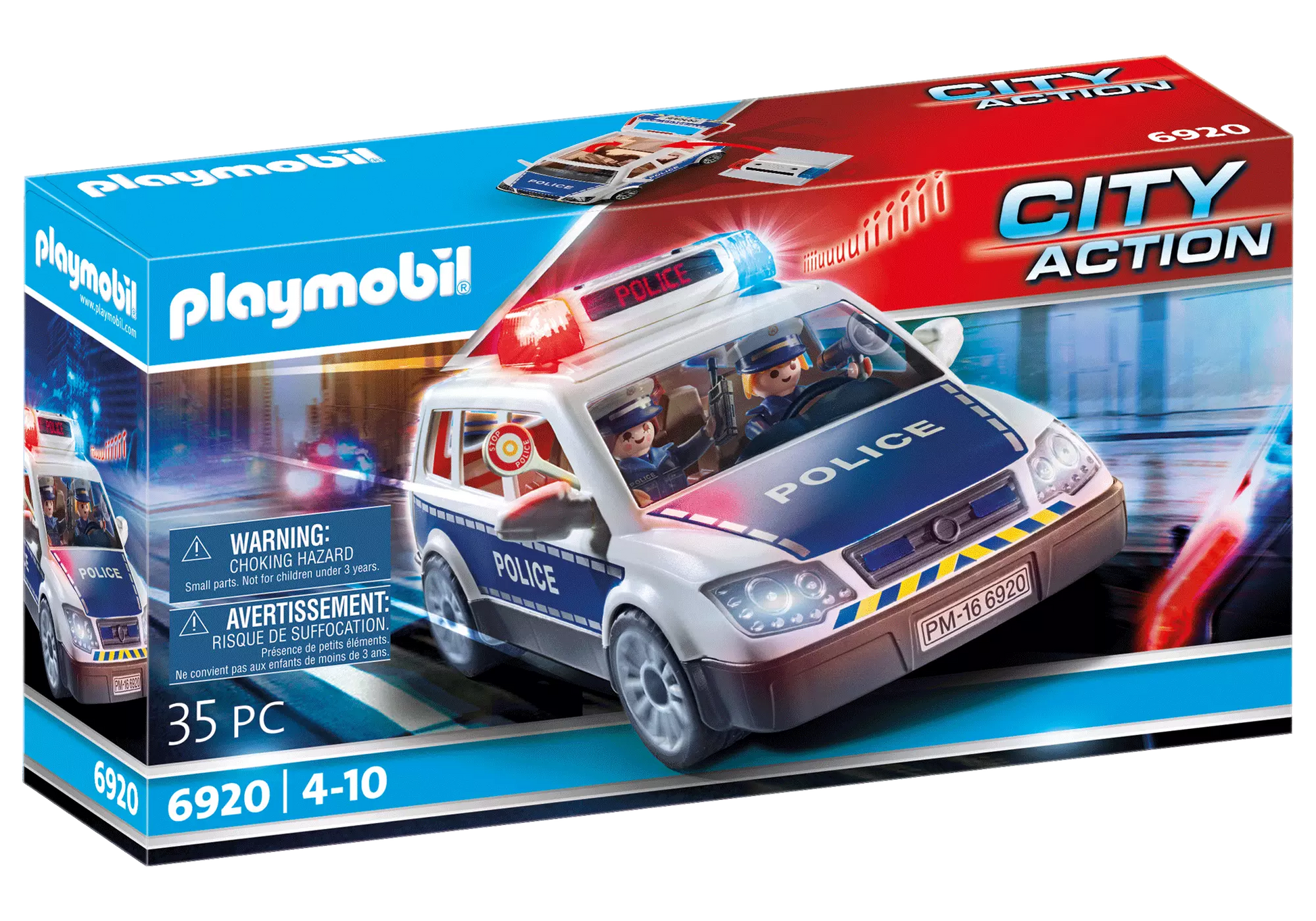 Playmobil 6920 City Action Polizei Einsatzwagen mit Licht und Sound - plegobil