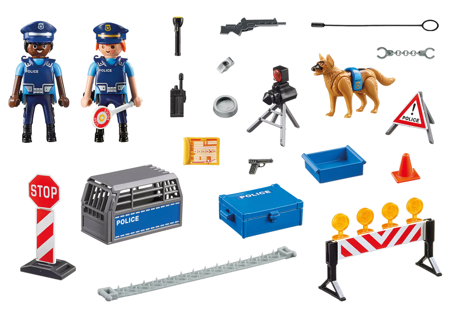 Playmobil 6924 City Action Polizei Straßensperre - plegobil