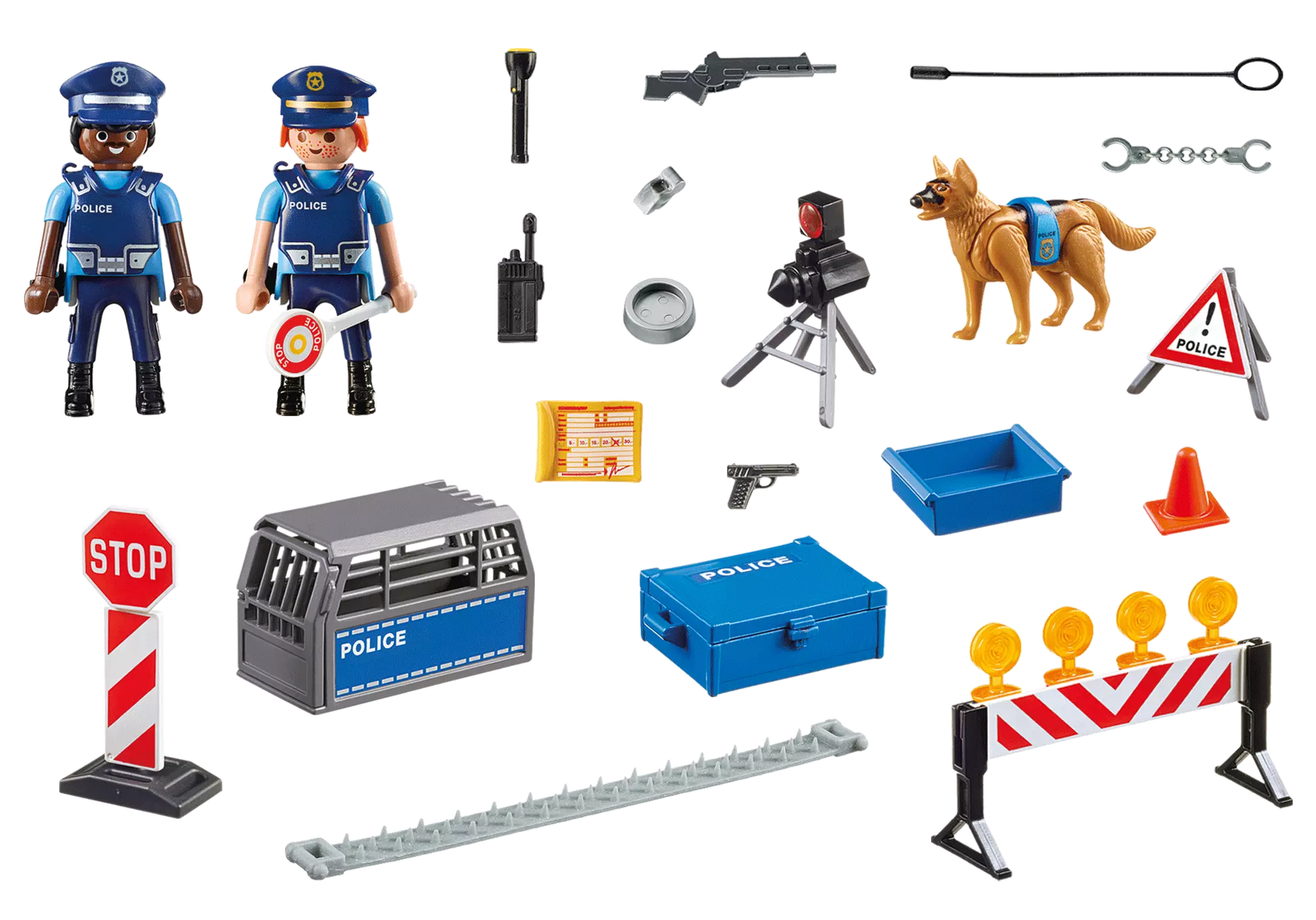 Playmobil 6924 City Action Polizei Straßensperre - plegobil