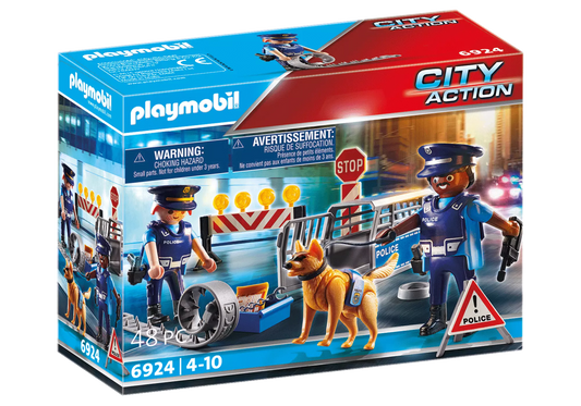 Playmobil 6924 City Action Polizei Straßensperre - plegobil