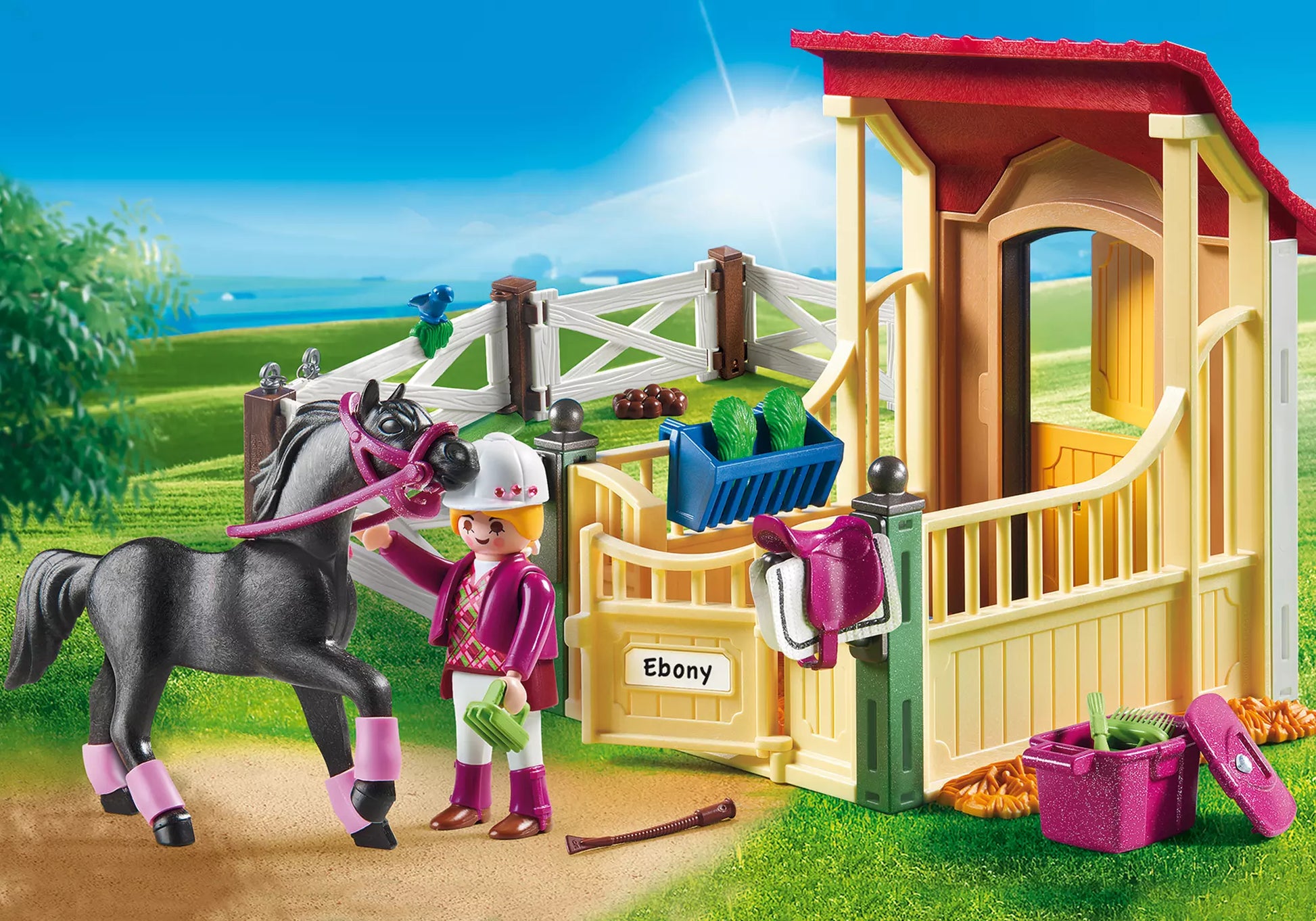 Playmobil 6934 Country Pferdebox Araber - plegobil