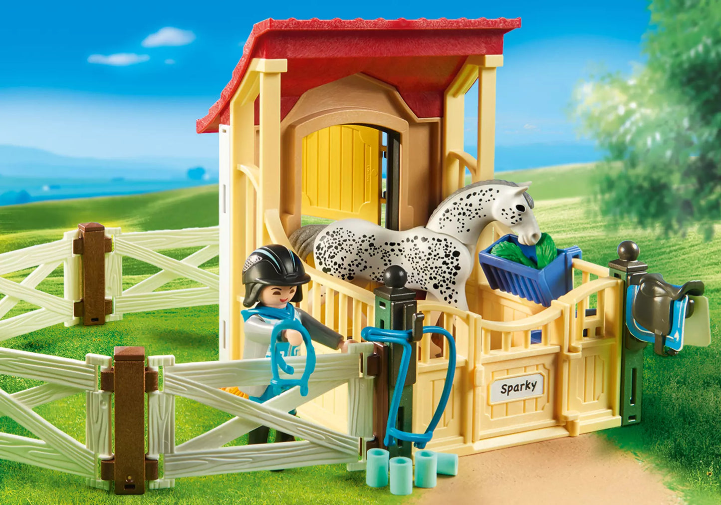 Playmobil 6935 Country Pferdebox Appaloosa - plegobil