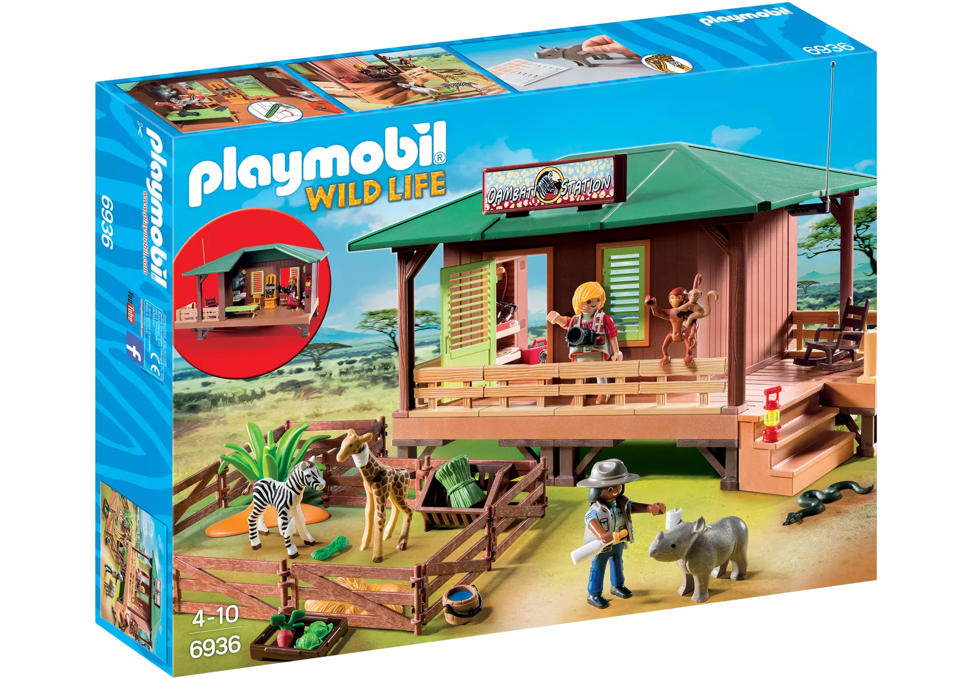 Playmobil 6936 Wild Life Rangerstation mit Tieraufzucht - plegobil