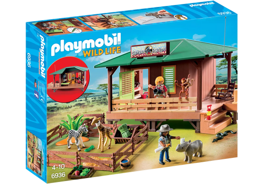 Playmobil 6936 Wild Life Rangerstation mit Tieraufzucht - plegobil