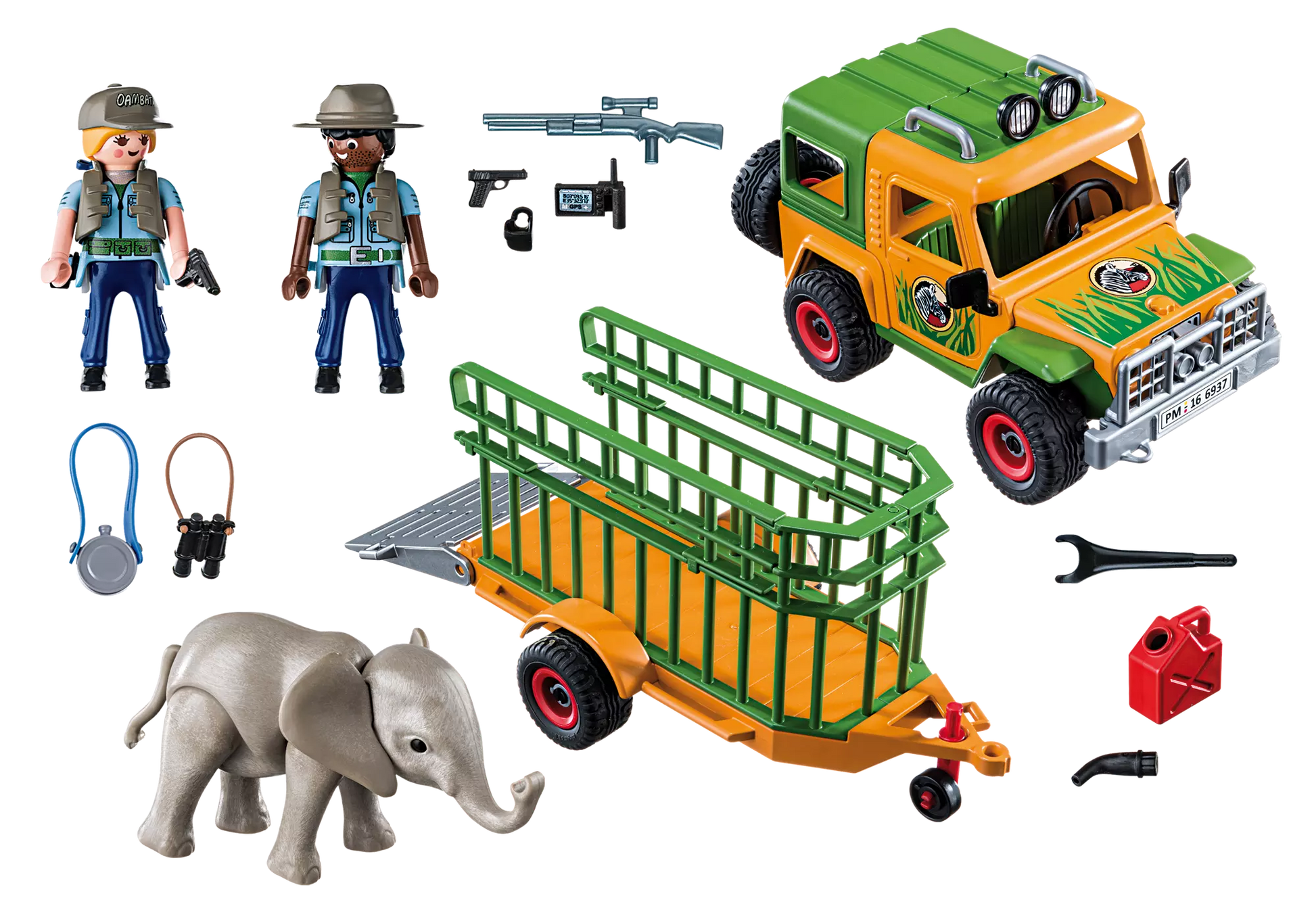Playmobil 6937 Wild Life Rangergeländewagen mit Anhänger - plegobil