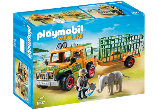 Playmobil 6937 Wild Life Rangergeländewagen mit Anhänger - plegobil