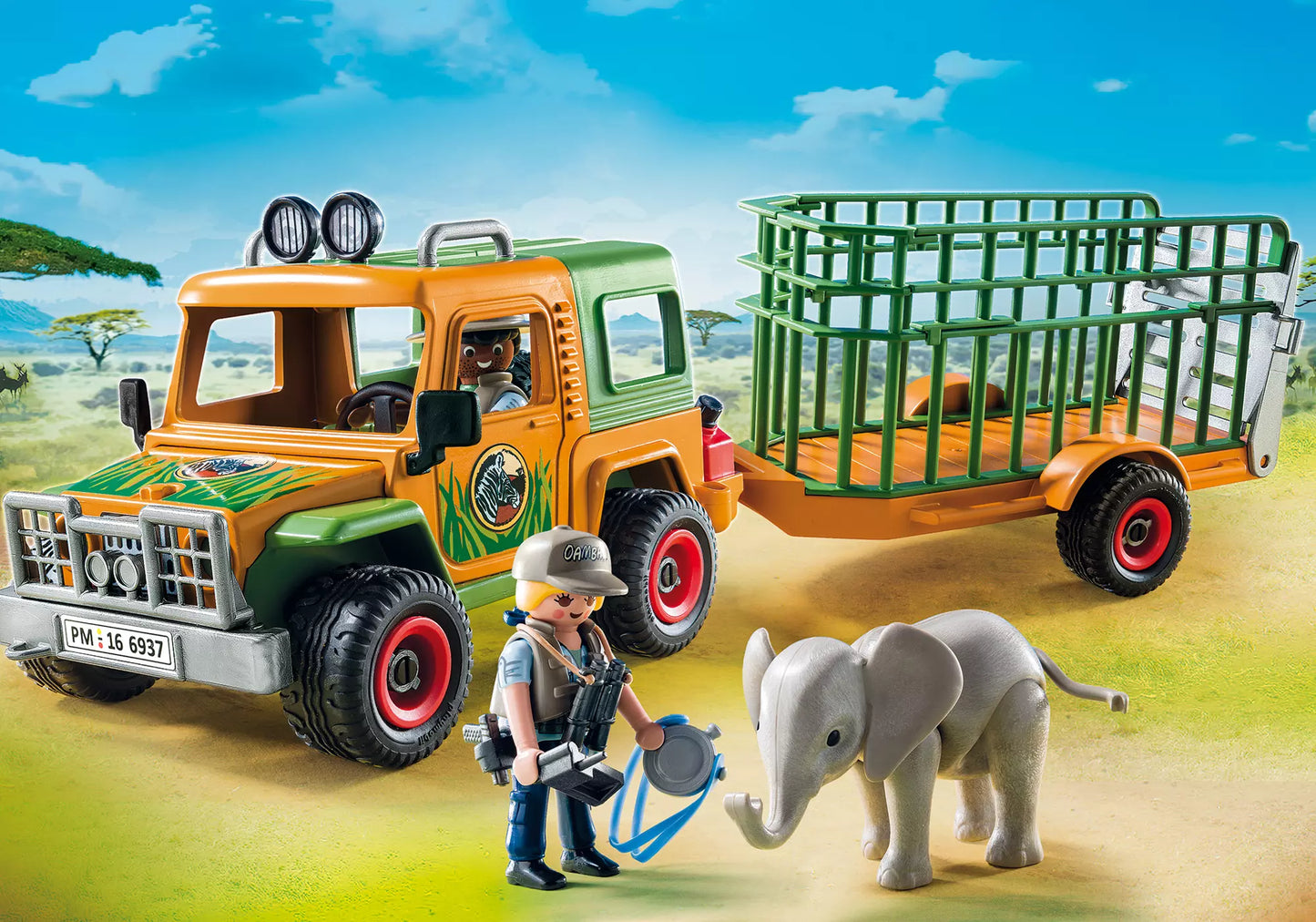 Playmobil 6937 Wild Life Rangergeländewagen mit Anhänger - plegobil