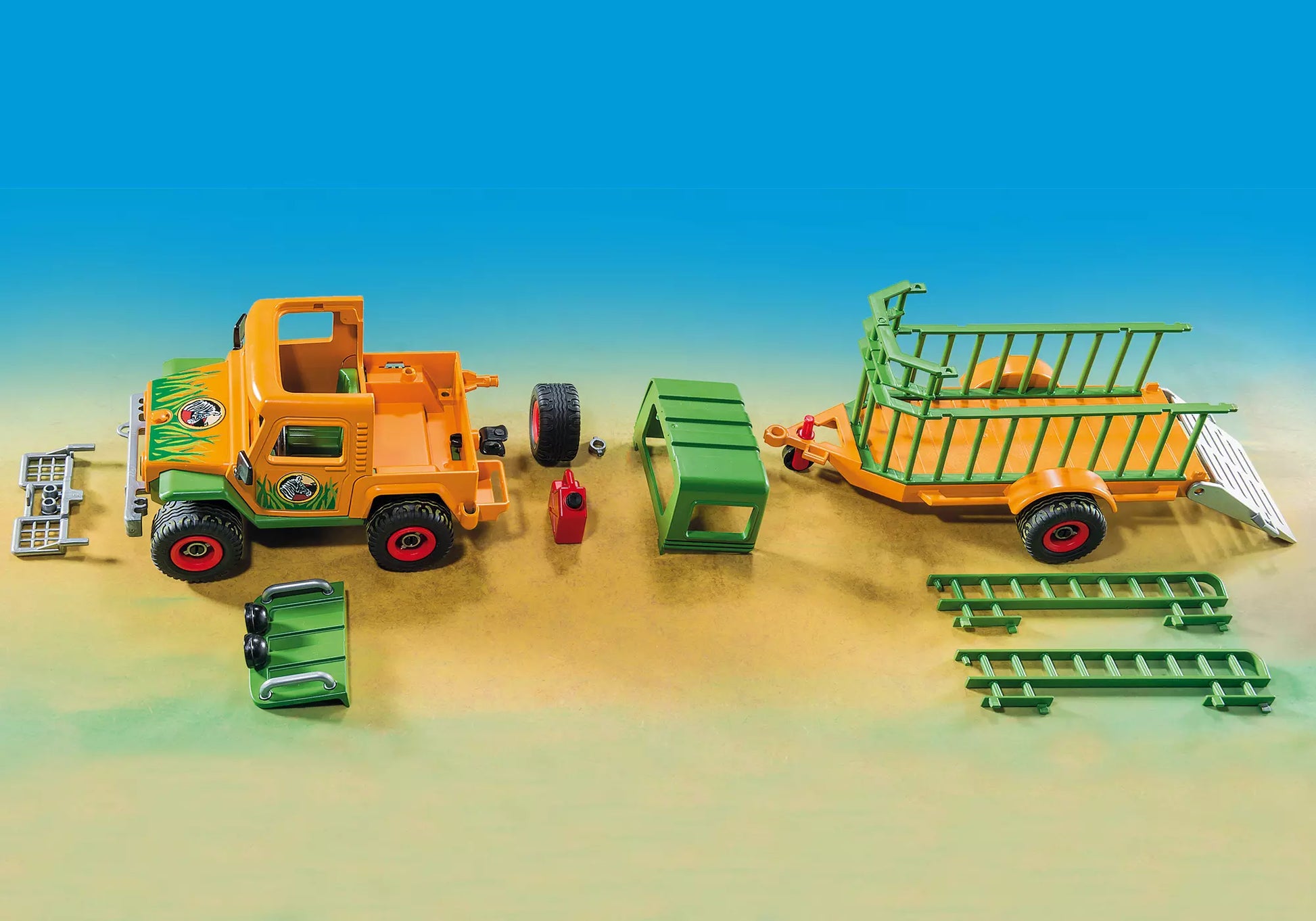 Playmobil 6937 Wild Life Rangergeländewagen mit Anhänger - plegobil