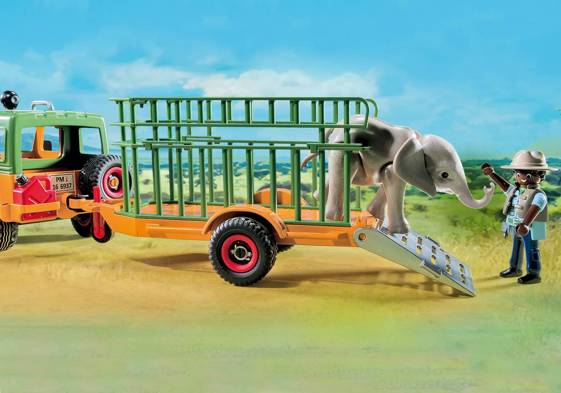 Playmobil 6937 Wild Life Rangergeländewagen mit Anhänger - plegobil