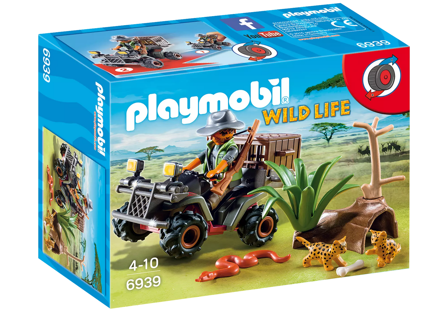 Playmobil 6939 Wild Life Wilderer mit Quad - plegobil