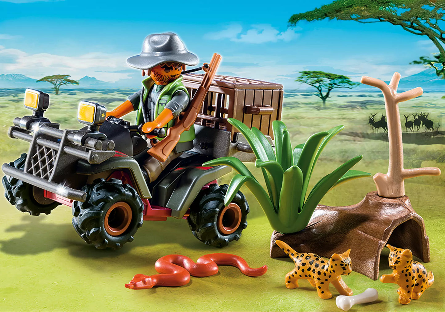Playmobil 6939 Wild Life Wilderer mit Quad - plegobil