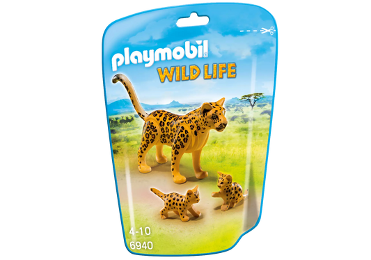 Playmobil 6940 Wild Life Leopard mit Babies - plegobil