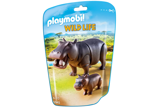 Playmobil 6945 Family Fun Nilpferd mit Baby - plegobil
