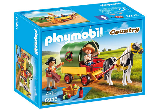Playmobil 6948 Country Ausflug mit Ponywagen - plegobil