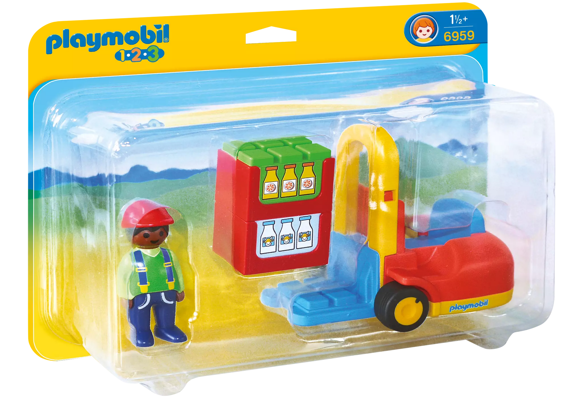 Playmobil 6959 1-2-3 Gabelstapler - plegobil