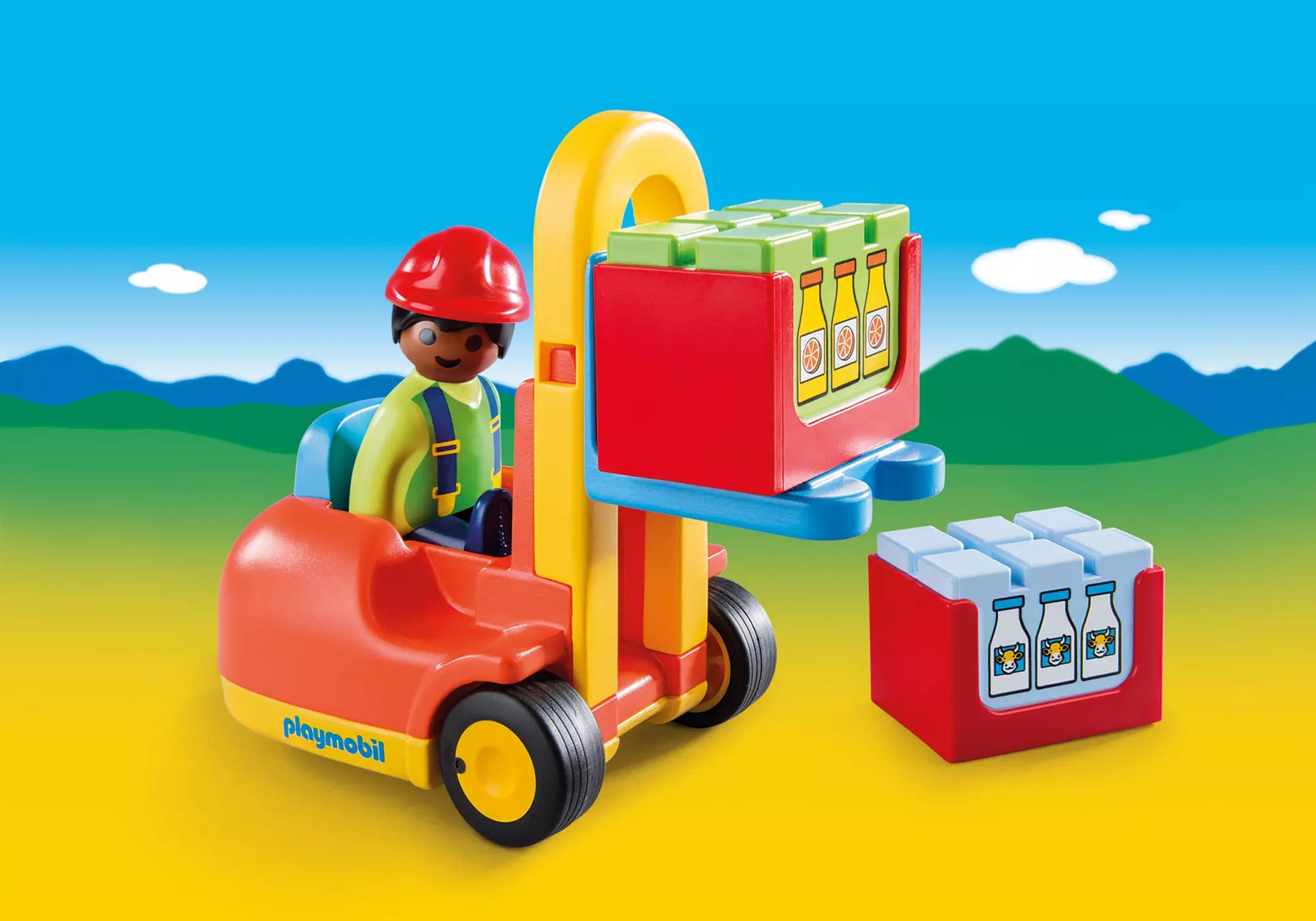 Playmobil 6959 1-2-3 Gabelstapler - plegobil