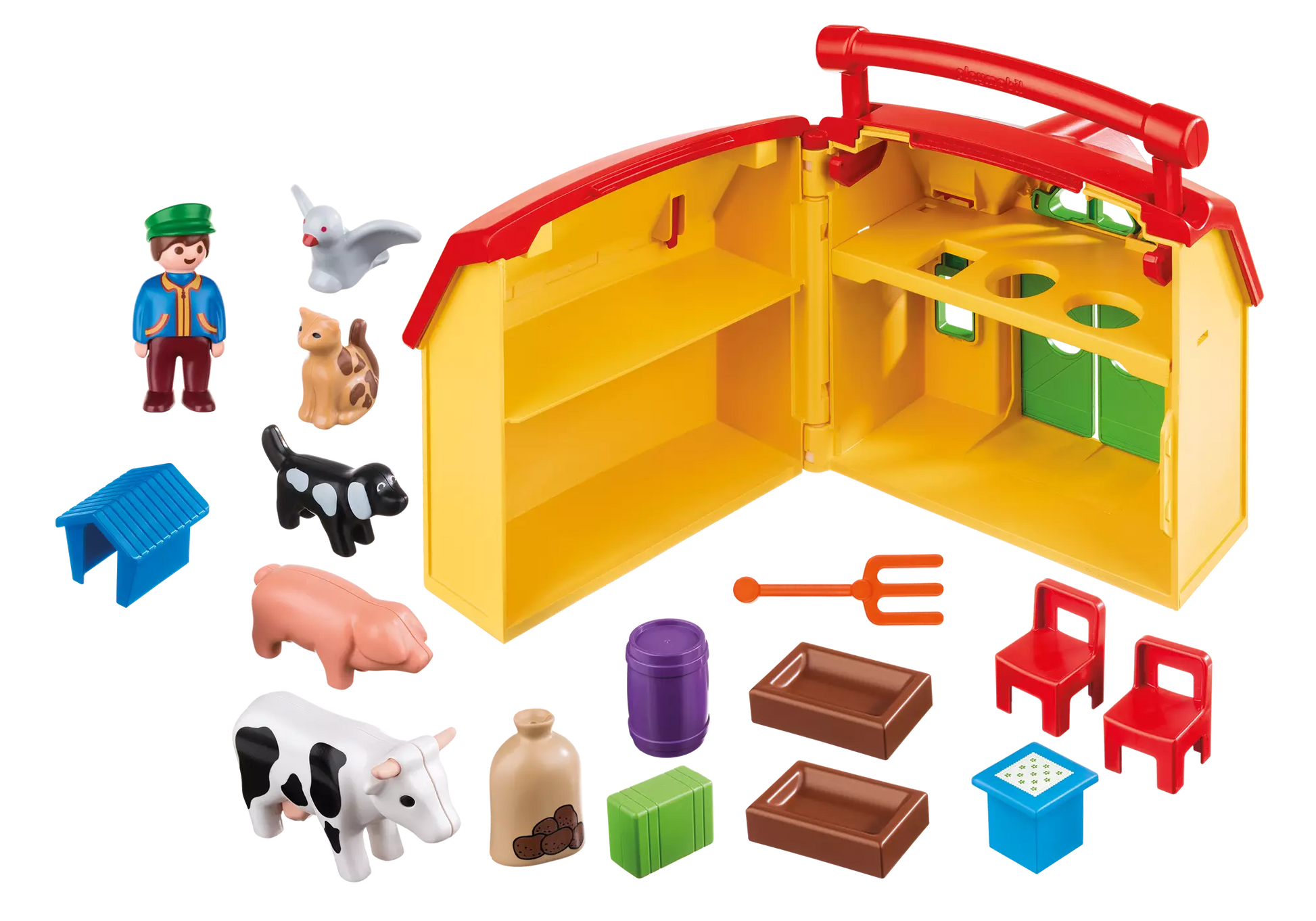 Playmobil 6962 1-2-3 Mein Mitnehm Bauernhof - plegobil