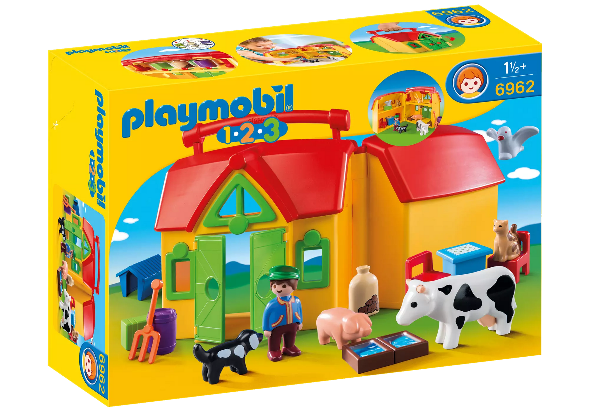 Playmobil 6962 1-2-3 Mein Mitnehm Bauernhof - plegobil