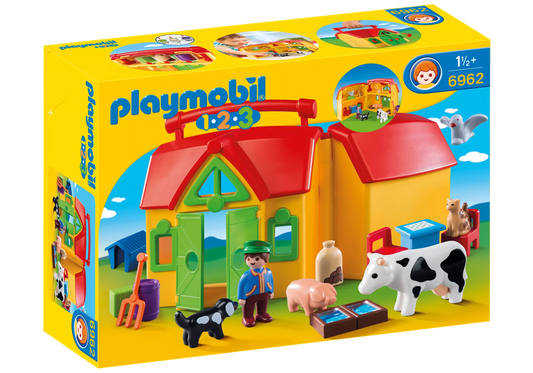 Playmobil 6962 1-2-3 Mein Mitnehm Bauernhof - plegobil