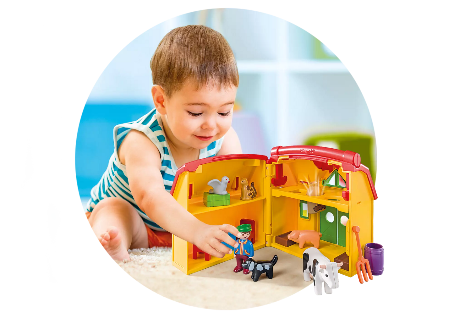 Playmobil 6962 1-2-3 Mein Mitnehm Bauernhof - plegobil