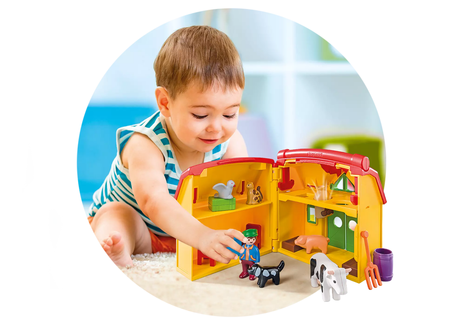 Playmobil 6962 1-2-3 Mein Mitnehm Bauernhof - plegobil