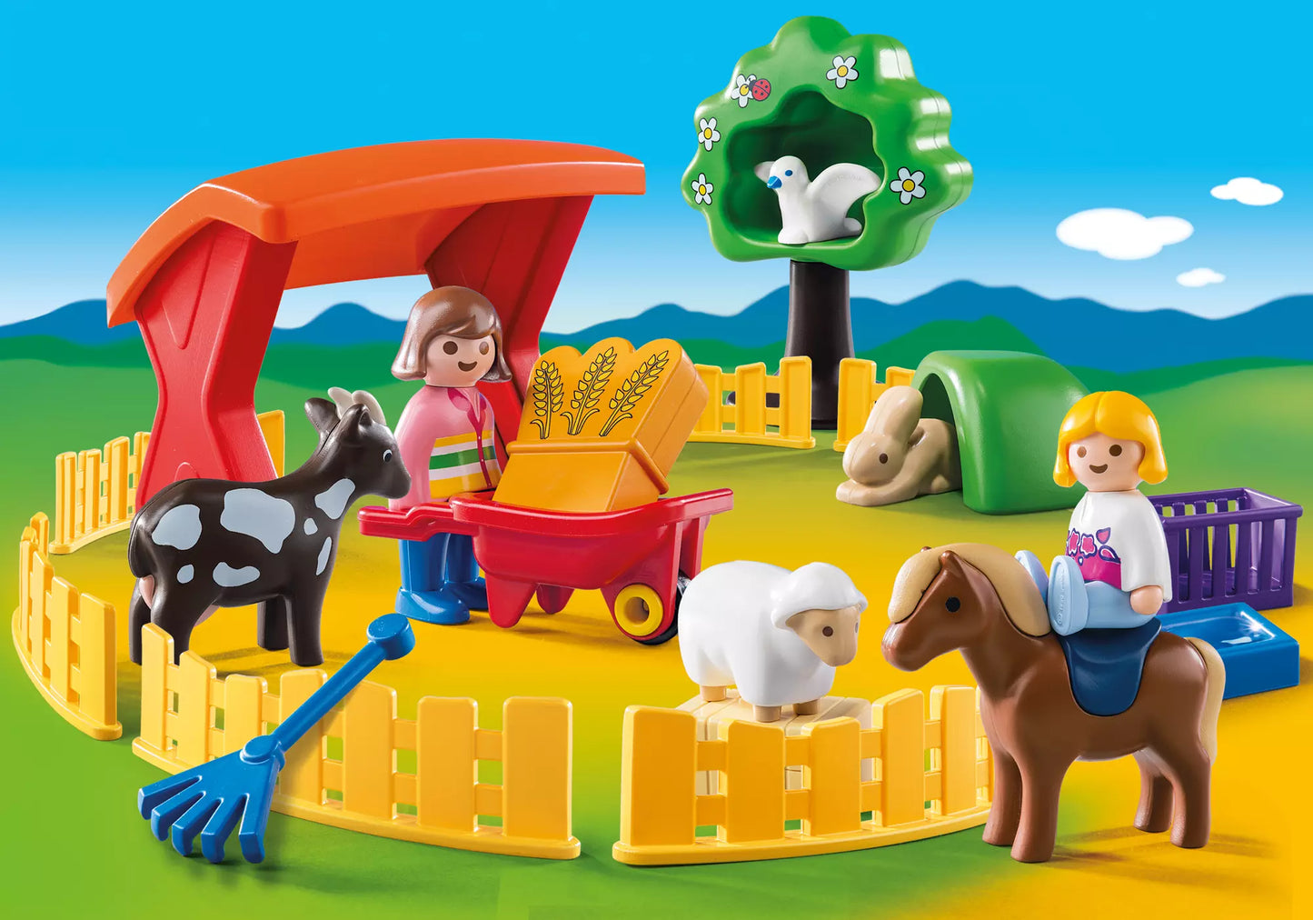 Playmobil 6963 1-2-3 Streichelzoo - plegobil