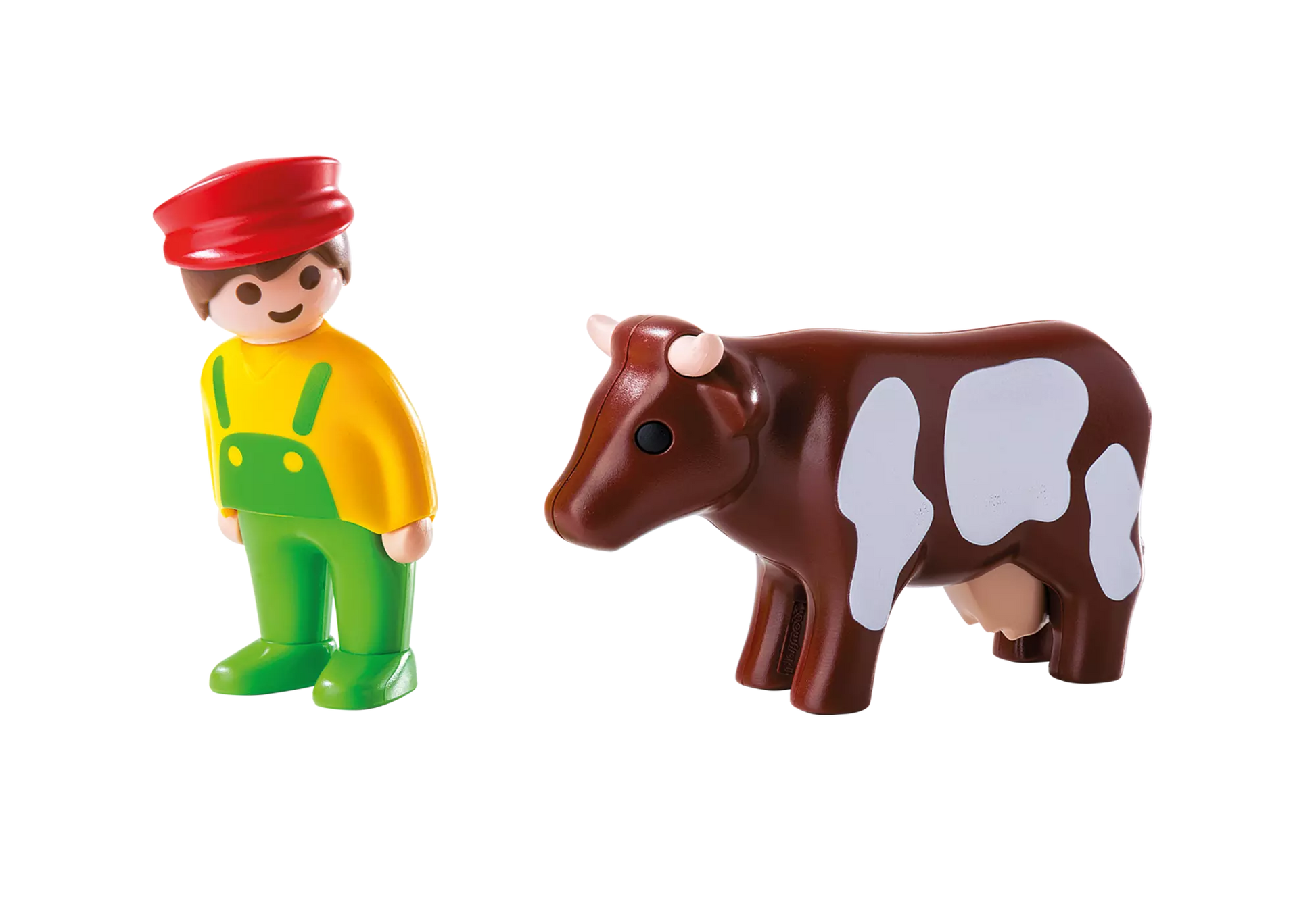 Playmobil 6972 1-2-3 Bauer mit Kuh - plegobil