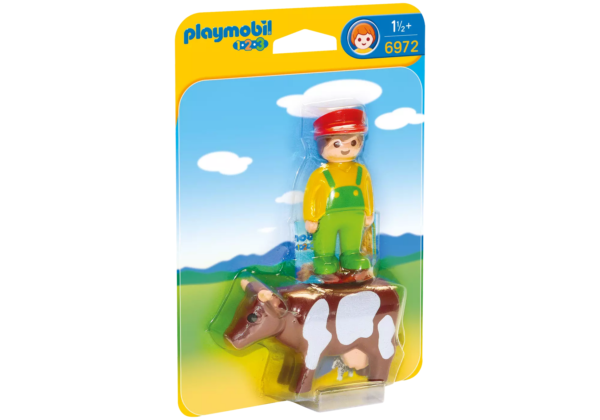 Playmobil 6972 1-2-3 Bauer mit Kuh - plegobil