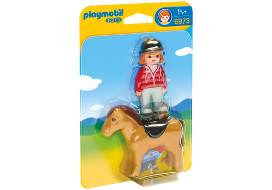 Playmobil 6973 1-2-3 Reiterin mit Pferd - plegobil