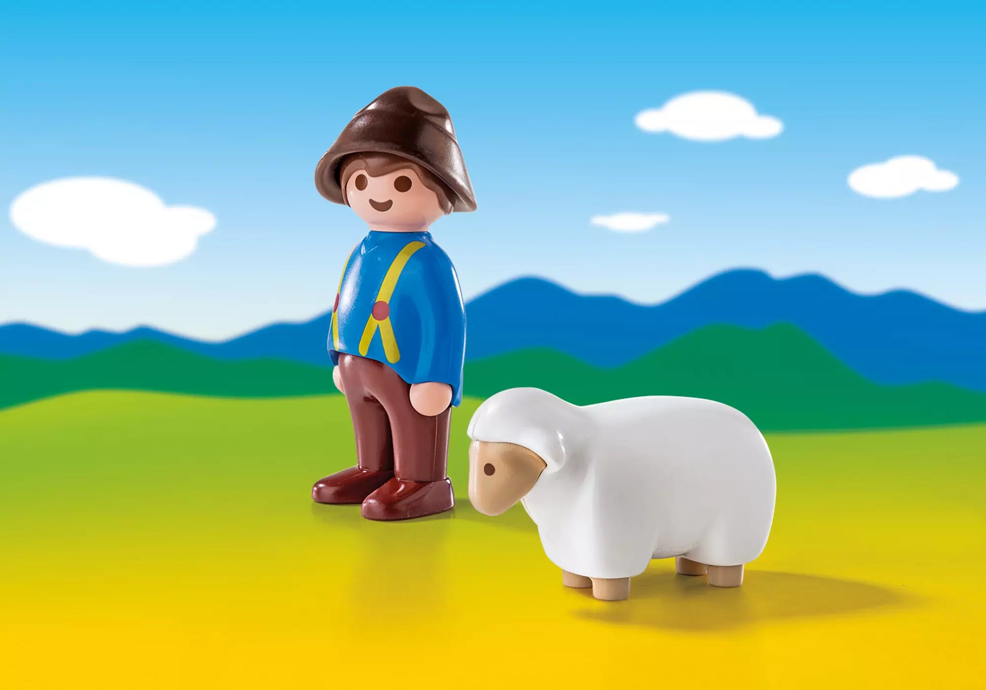Playmobil 6974 1-2-3 Schäfer mit Schaf - plegobil