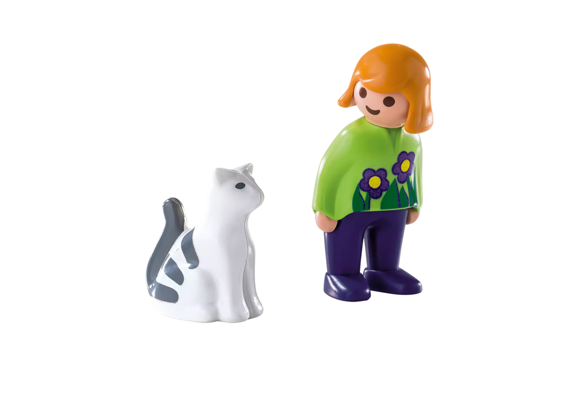 Playmobil 6975 1-2-3 Frau mit Katze - plegobil
