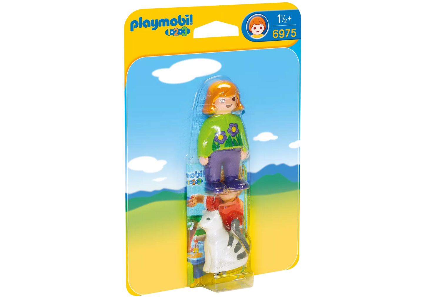 Playmobil 6975 1-2-3 Frau mit Katze - plegobil