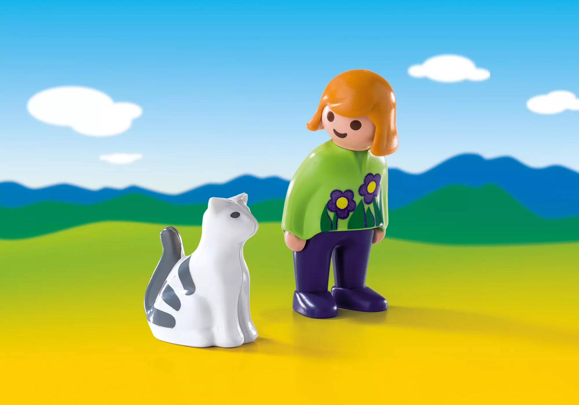 Playmobil 6975 1-2-3 Frau mit Katze - plegobil