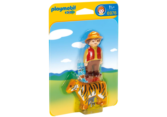 Playmobil 6976 1-2-3 Wildhüter mit Tiger - plegobil